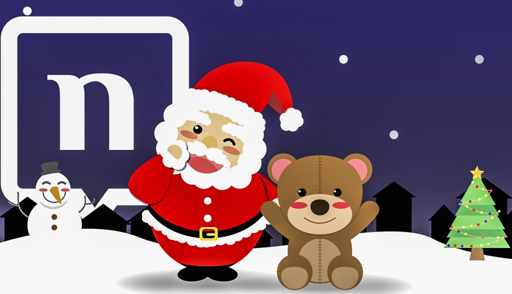 christmas stickers on nandbox messenger for a Merry Christmas for everyone!