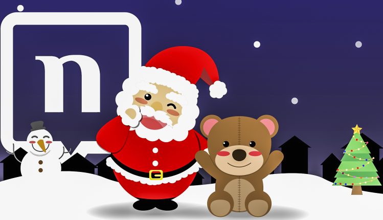 Use Christmas stickers from nandbox messenger