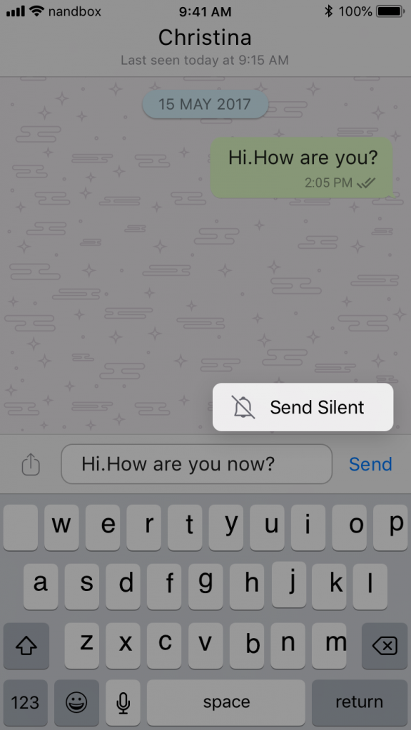 Send Silent Message