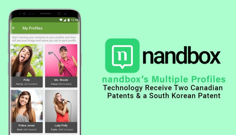 nandbox Receive Two Canadian Patents & One South Korean Patent for Multiple Profiles Technology