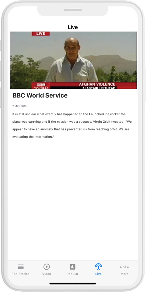 bbc news LiveVideo iOS