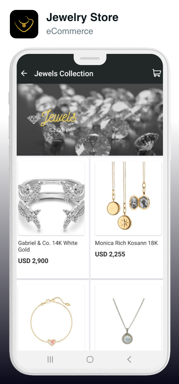 Jewelry App – main