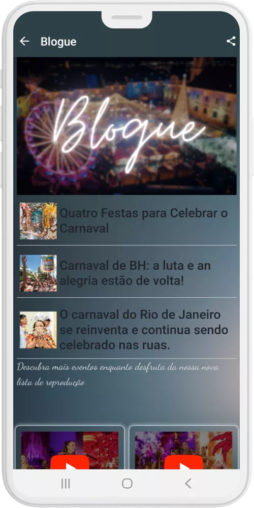 Festivais App blog