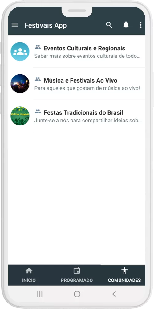Festivais App group