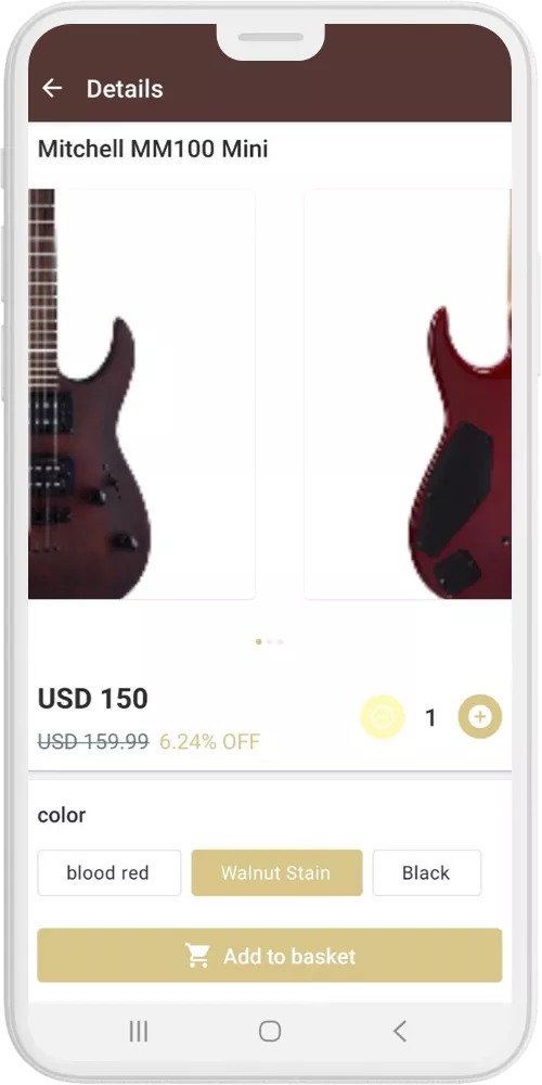 music store add details