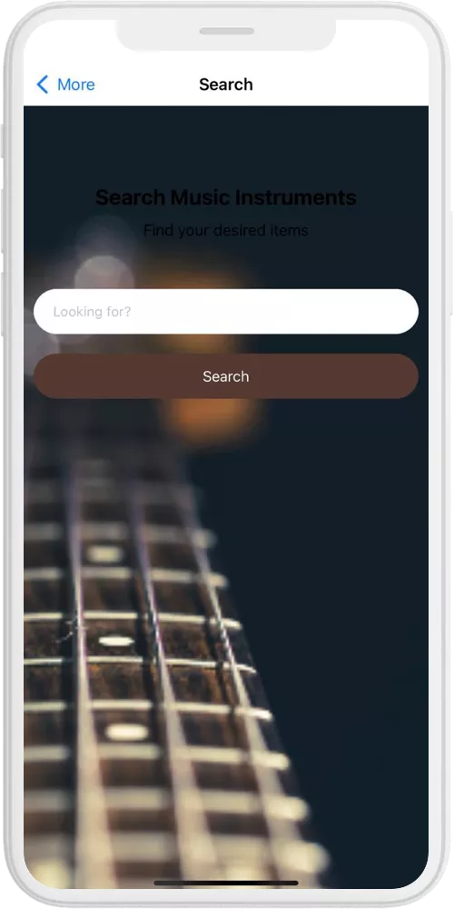 music store search ios