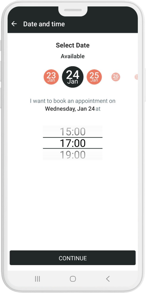 cinema ticket booking app AMC date and time