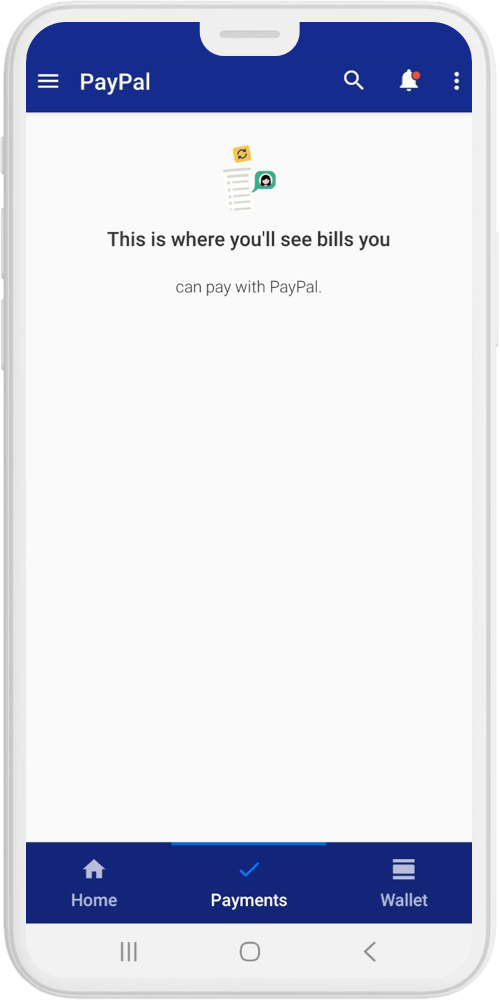 paypal clone app bills