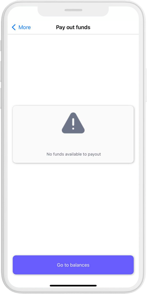 stripe pay out no funds ios
