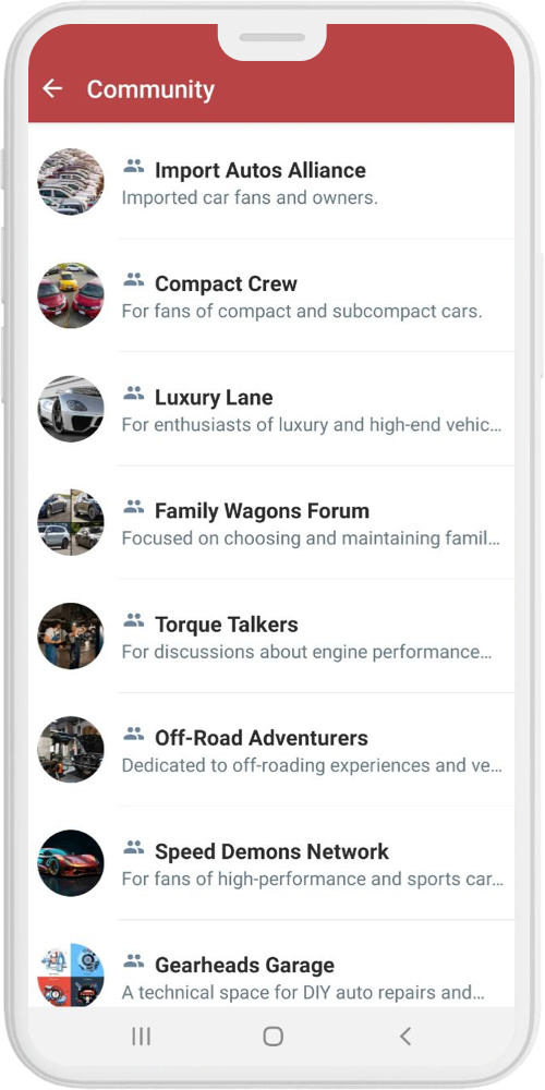 Automotive App community group