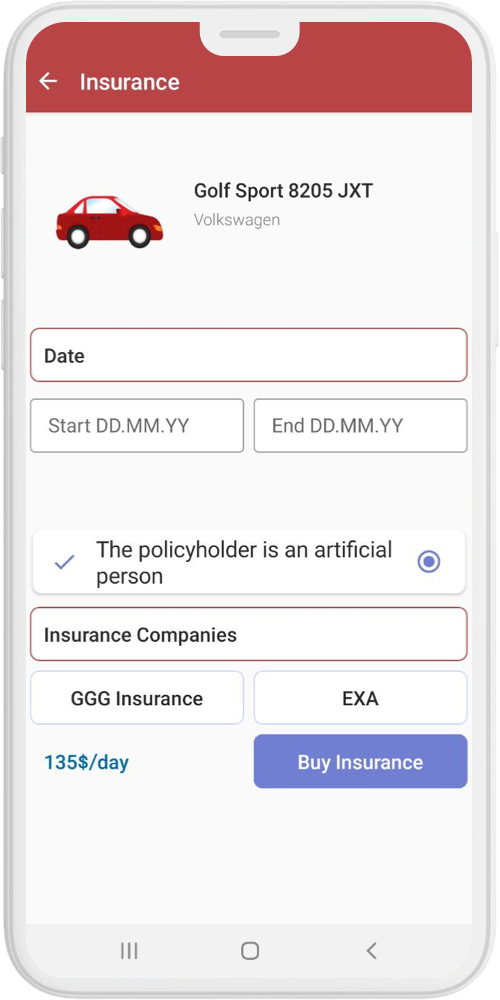 Automotive App insurance