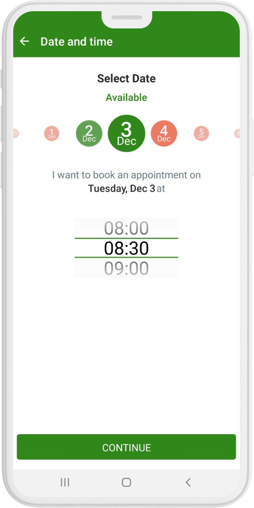 HajjGuide date and time