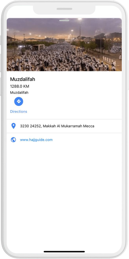 HajjGuide map details ios