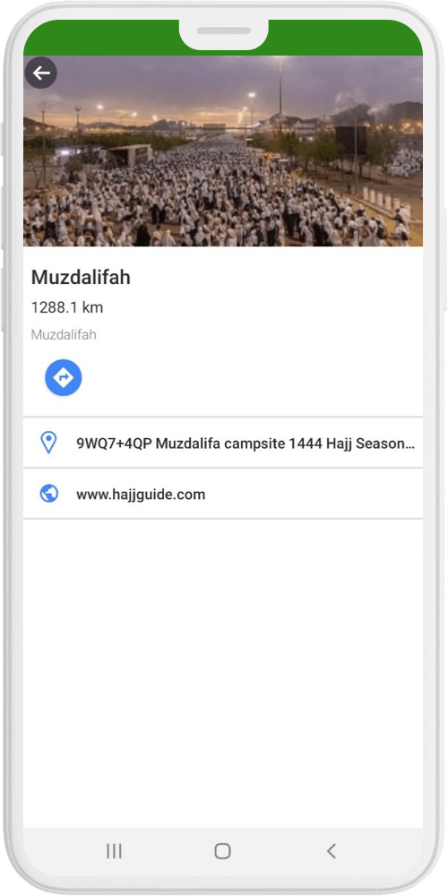 HajjGuide map details