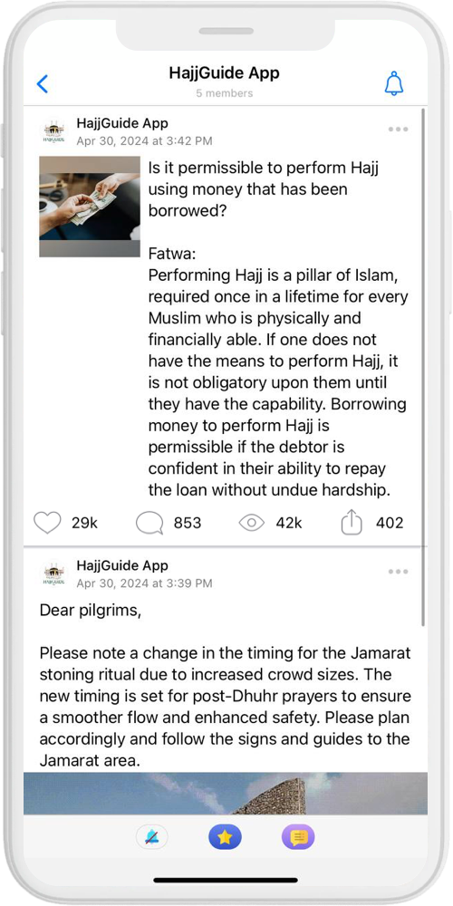 HajjGuide posts ios