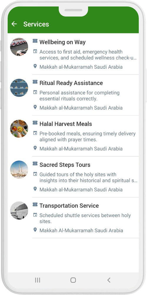 HajjGuide services