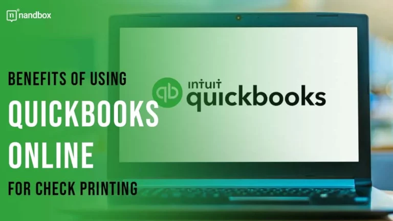 QuickBooks Online for Check Printing