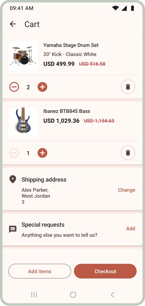 Musical Instruments Shop Android 05