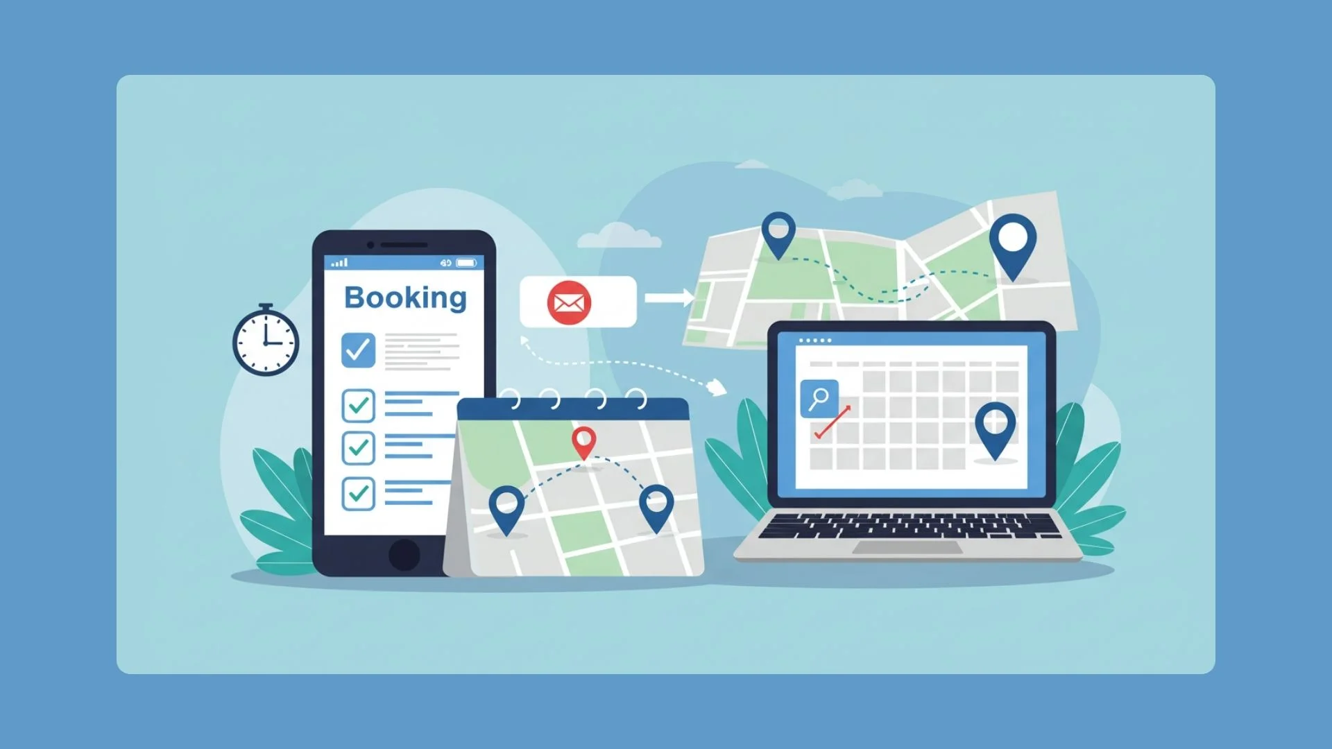 Smart Booking System, Calendars, and Map Integration