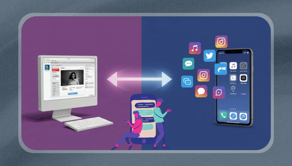 Social Media from Websites to Apps: Powering the Next Wave
