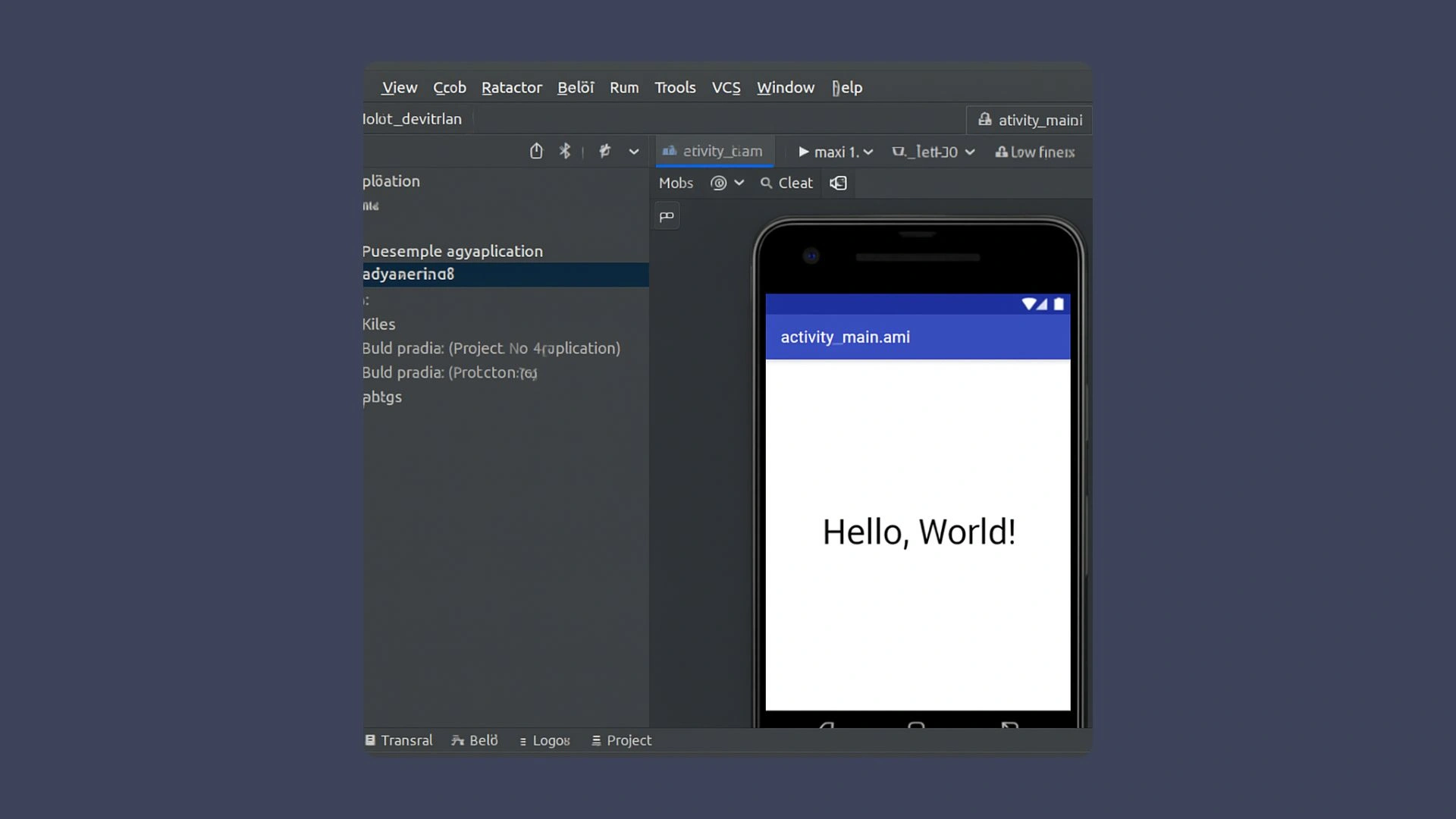Android Studio Interface