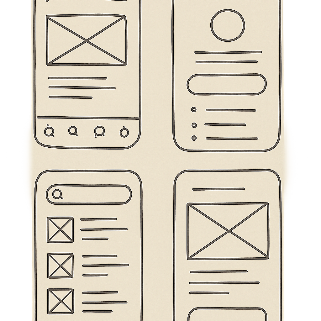 app design sketches