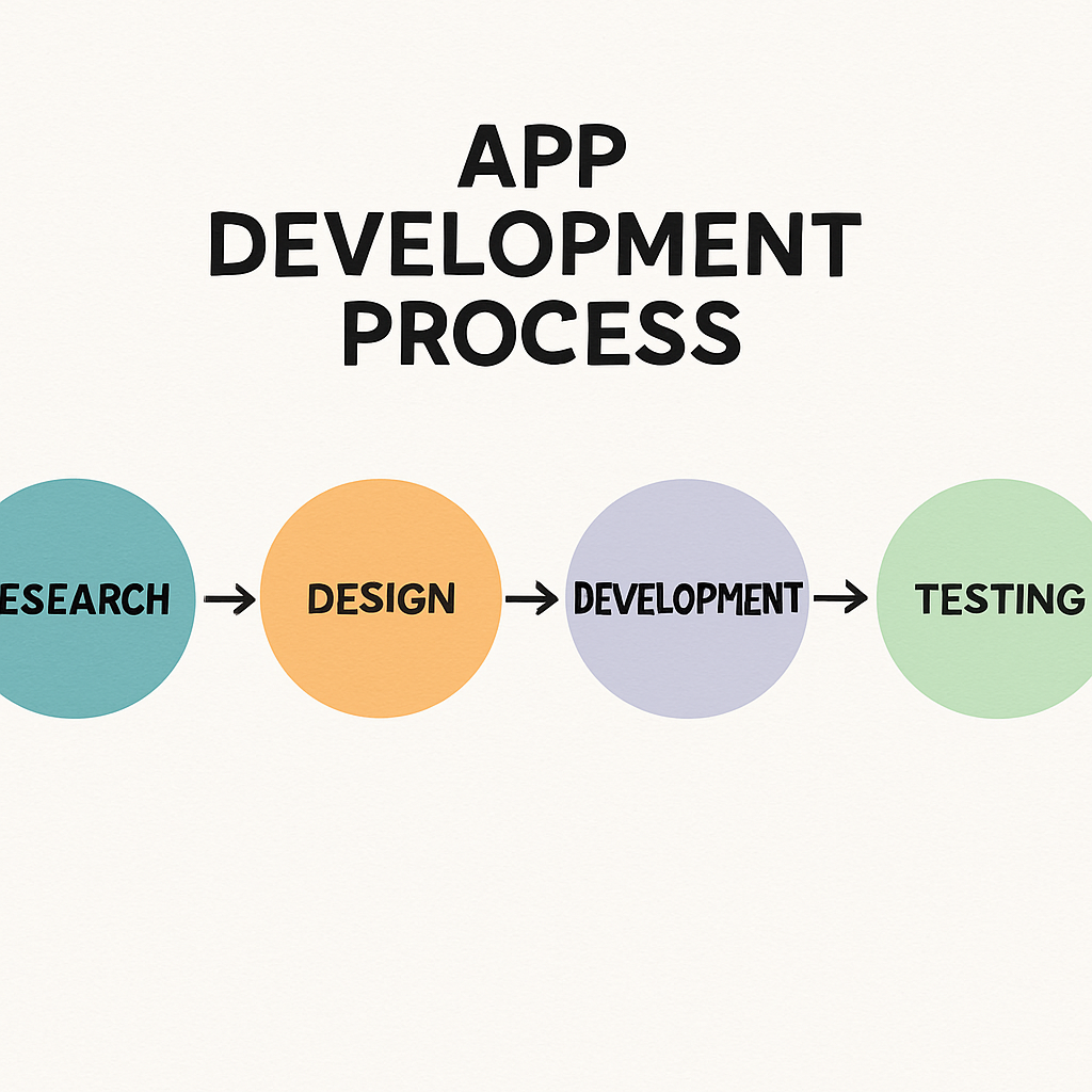 App development process diagram