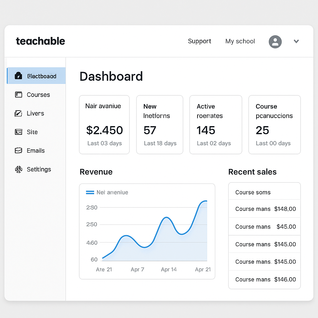teachable dashboard