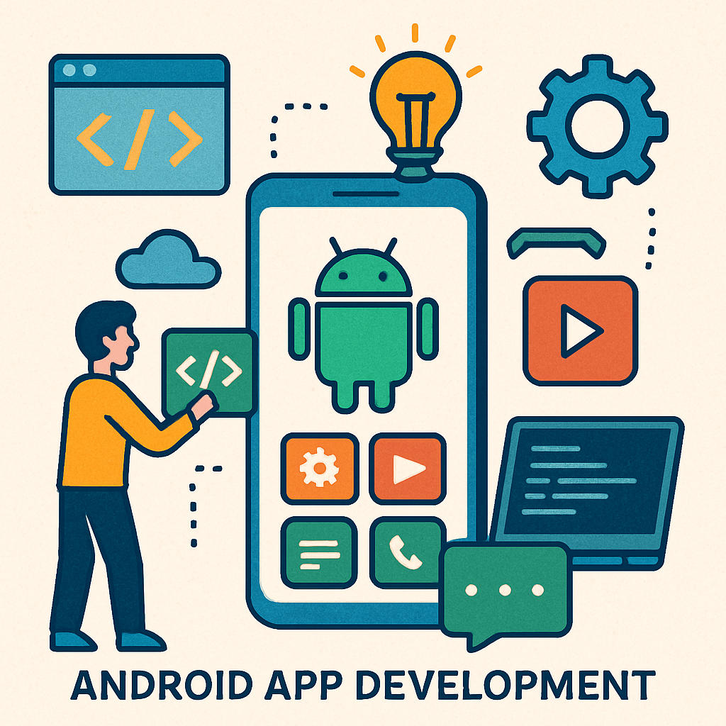 Android app development concept